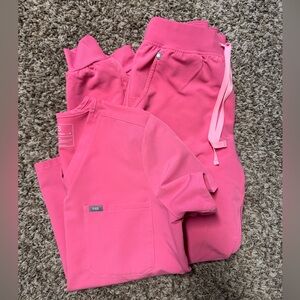 Figs bubblegum pink set